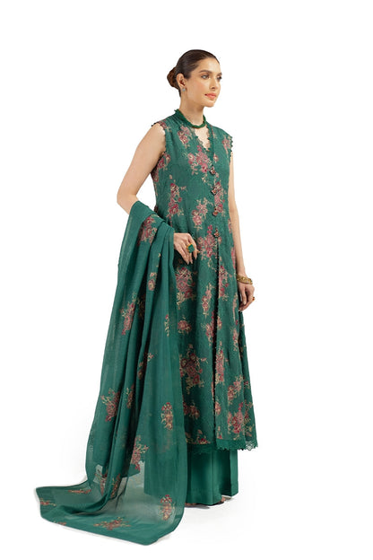 Bareeze Embroidered Lawn 3pc with Embroidered Chiffon Dupatta- BS1895