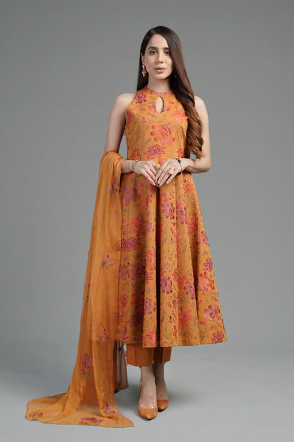 Bareeze Summer Lawn 3pc with Embroidered chiffon dupatta- BS1813