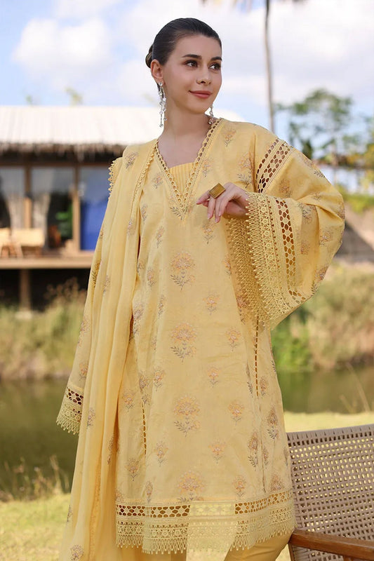 Bareeze Embroidered Lawn 3pc with Embroidered Crinkle Chiffon Dupatta- BS2032