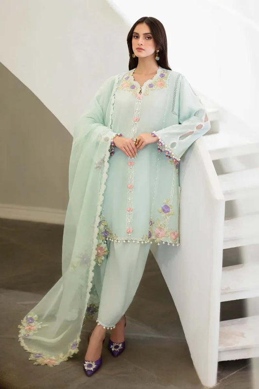 Bareeze Embroidered Lawn 3pc with Embroidered Chiffon Dupatta - BS1846