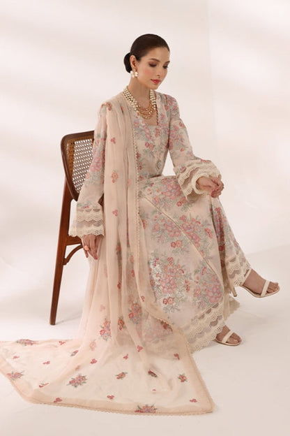 Bareeze Embroidered Lawn 3pc with Embroidered Chiffon Dupatta- BS1991